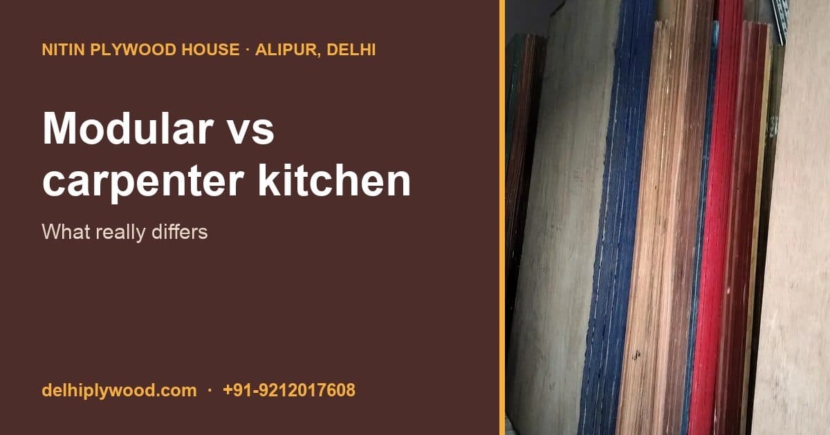 Factory Modular Kitchen vs Carpenter-Made Kitchen: What Really Differs