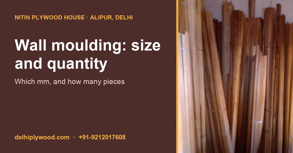 Wall Moulding Size and Quantity: Which mm, and How Many Pieces for a Room
