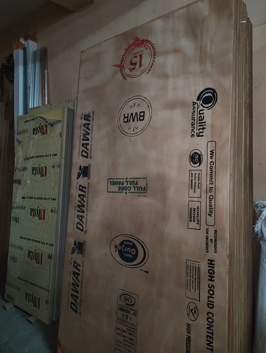 Meranti Plywood in stock at Nitin Plywood House, Delhi