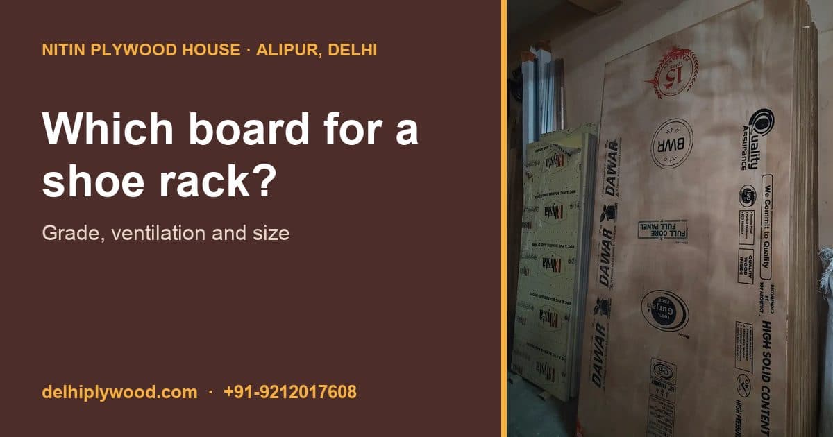 Which Board for a Shoe Rack? Plywood Grade, Ventilation, Size and Material List